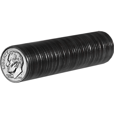 U.S. Dimes, ungimmicked roll of 50 coins