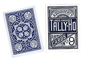 Cards Tally Ho Fan Back Poker size (Blue)